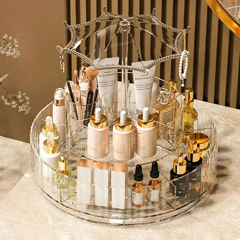 The Emesa Home Makeup Organizer is designed to provide efficient storage and easy access to your cosmetics and skincare products - Emesa Home